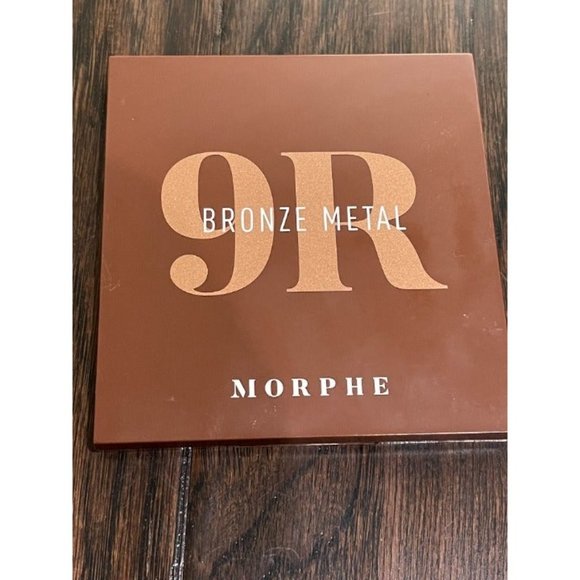 Morphe 9R Bronze Metal Eyeshadow Palette 9 Neutral Brown Colors Metallic Matte - Picture 3 of 4